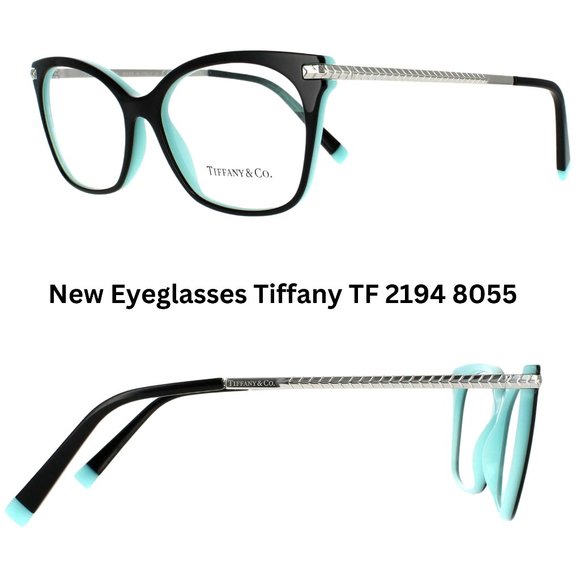 New Beautiful Tiffany & Co. Eyeglasses TF 2194 8055 Black Blue $625